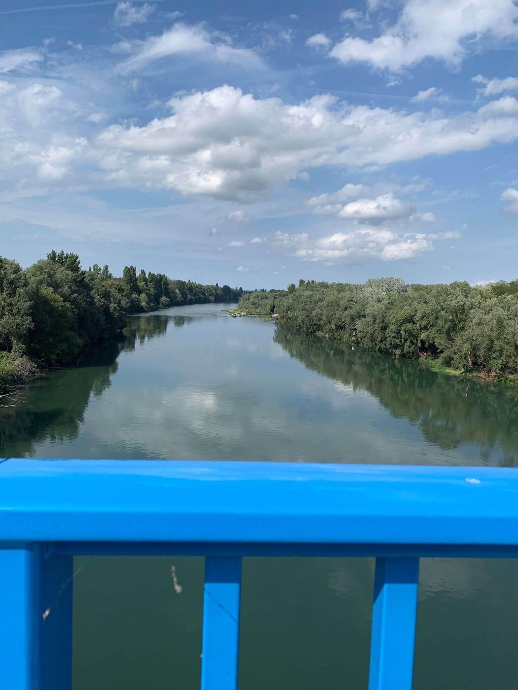20 Meter weiter der Rhein